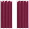 Vidaxl zwart-out gordijnen met ringen 2 pcs wijnrood 225 x 140 cm