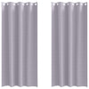 Vidaxl zwart-out gordijnen met ringen 2 pcs metaalgrijs 225 x 140 cm