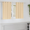 Vidaxl zwart-out gordijnen met ringen 2 pcs crème 140 x 140 cm