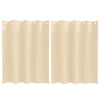 Vidaxl zwart-out gordijnen met ringen 2 pcs crème 140 x 140 cm