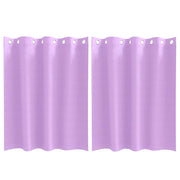 Vidaxl zwart-out gordijnen met ringen 2 st paars 140 x 140 cm - afbeelding 2