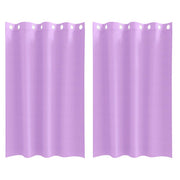 Vidaxl zwart-out gordijnen met ringen 2 st paars 175 x 140 cm - afbeelding 2