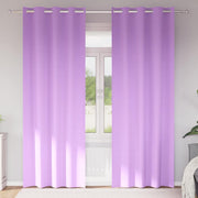 Vidaxl zwart-out gordijnen met ringen 2 st paars 225 x 140 cm - afbeelding 1