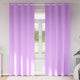 Vidaxl zwart-out gordijnen met ringen 2 st paars 225 x 140 cm