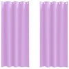 Vidaxl zwart-out gordijnen met ringen 2 pcs paars 245 x 140 cm