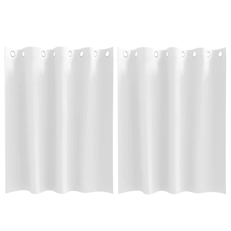 Vidaxl zwart-out gordijnen met ringen 2 pcs puur wit 140 x 140 cm