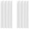Vidaxl zwart-out gordijnen met ringen 2 pcs puur wit 245 x 140 cm