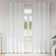 Vidaxl zwart-out gordijnen met ringen 2 st puur wit 260 x 140 cm