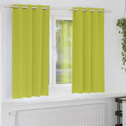 Vidaxl zwart-out gordijnen met ringen 2 pcs groen 175 x 140 cm - afbeelding 1