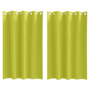 Vidaxl zwart-out gordijnen met ringen 2 pcs groen 175 x 140 cm - afbeelding 2