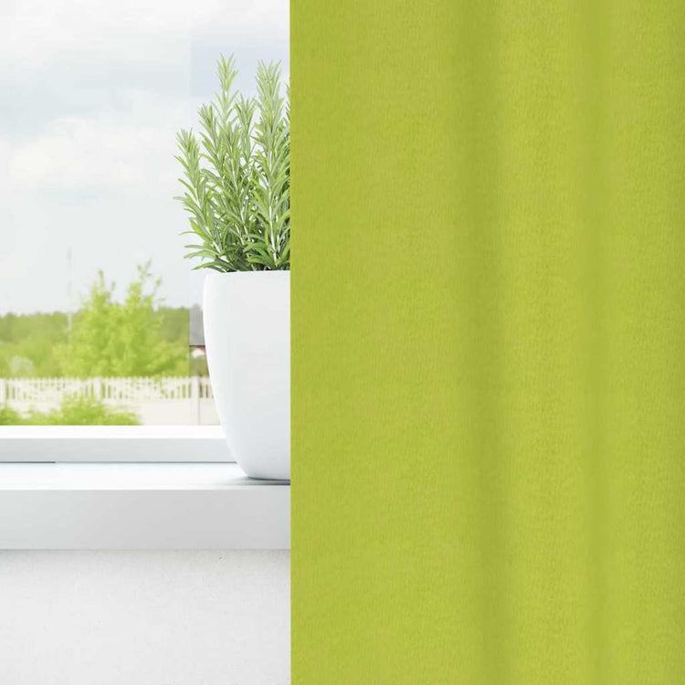 Vidaxl zwart-out gordijnen met ringen 2 st groen 260 x 140 cm