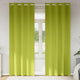 Vidaxl zwart-out gordijnen met ringen 2 st groen 260 x 140 cm