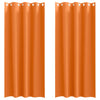 Vidaxl zwart-out gordijnen met ringen 2 pcs feloranje 245 x 140 cm