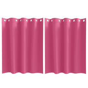 Vidaxl zwart-out gordijnen met ringen 2 pcs felroze 140 x 140 cm - afbeelding 2