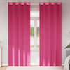 Vidaxl zwart-out gordijnen met ringen 2 pcs felroze 245 x 140 cm