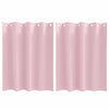 Vidaxl zwart-out gordijnen met ringen 2 pcs babyroze 140 x 140 cm