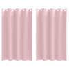 Vidaxl zwart-out gordijnen met ringen 2 pcs babyroze 175 x 140 cm