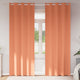 Vidaxl zwart-out gordijnen met ringen 2 st terracotta 225 x 140 cm