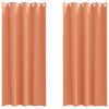 Vidaxl zwart-out gordijnen met ringen 2 pcs terracotta 225 x 140 cm