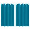 Vidaxl zwart-out gordijnen met ringen 2 pcs turquoise 175 x 140 cm