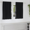 Vidaxl zwart-out gordijnen met ringen 2 pcs zwart 140 x 140 cm