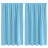 Vidaxl zwart-out gordijnen met ringen 2 pcs lichtblauw 140 x 140 cm