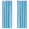 Vidaxl zwart-out gordijnen met ringen 2 pcs lichtblauw 245 x 140 cm