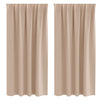 Vidaxl zwart-out gordijnen met ringen 2 pcs taupe 175 x 140 cm