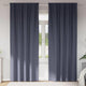 Vidaxl zwart-out gordijnen met ringen 2 st antraciet 260 x 140 cm