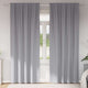 Vidaxl zwart-out gordijnen met ringen 2 st lichtgrijs 245 x 140 cm