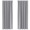 Vidaxl zwart-out gordijnen met ringen 2 pcs lichtgrijs 245 x 140 cm