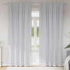 Vidaxl zwart-out gordijnen met ringen 2 pcs bleekgrijs 245 x 140 cm