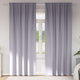 Vidaxl zwart-out gordijnen met ringen 2 st metaalgrijs 260 x 140 cm