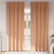 Vidaxl zwart-out gordijnen met ringen 2 st licht bruin 245 x 140 cm