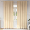 Vidaxl zwart-out gordijnen met ringen 2 pcs crème 225 x 140 cm