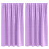 Vidaxl zwart-out gordijnen met ringen 2 pcs paars 140 x 140 cm