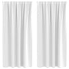 Vidaxl zwart-out gordijnen met ringen 2 pcs helder wit 175 x 140 cm