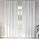 Vidaxl zwart-out gordijnen met ringen 2 st puur wit 245 x 140 cm