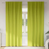 Vidaxl zwart-out gordijnen met ringen 2 pcs groen 260 x 140 cm