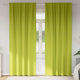 Vidaxl zwart-out gordijnen met ringen 2 st groen 260 x 140 cm