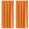 Vidaxl zwart-out gordijnen met ringen 2 pcs oranje 175 x 140 cm