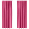 Vidaxl zwart-out gordijnen met ringen 2 pcs felroze 225 x 140 cm