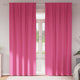 Vidaxl zwart-out gordijnen met ringen 2 st felroze 260 x 140 cm