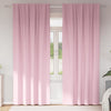 Vidaxl zwart-out gordijnen met ringen 2 pcs babyroze 245 x 140 cm