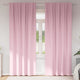 Vidaxl zwart-out gordijnen met ringen 2 st babyroze 245 x 140 cm