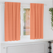 Vidaxl zwart-out gordijnen met ringen 2 st terracotta 175 x 140 cm - afbeelding 1
