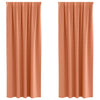 Vidaxl zwart-out gordijnen met ringen 2 pcs terracotta 225 x 140 cm