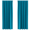Vidaxl zwart-out gordijnen met ringen 2 pcs turquoise 245 x 140 cm