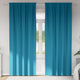 Vidaxl zwart-out gordijnen met ringen 2 st turquoise 260 x 140 cm