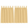 Vidaxl zwart-out gordijnen met ringen 2 pcs beige 140 x 140 cm